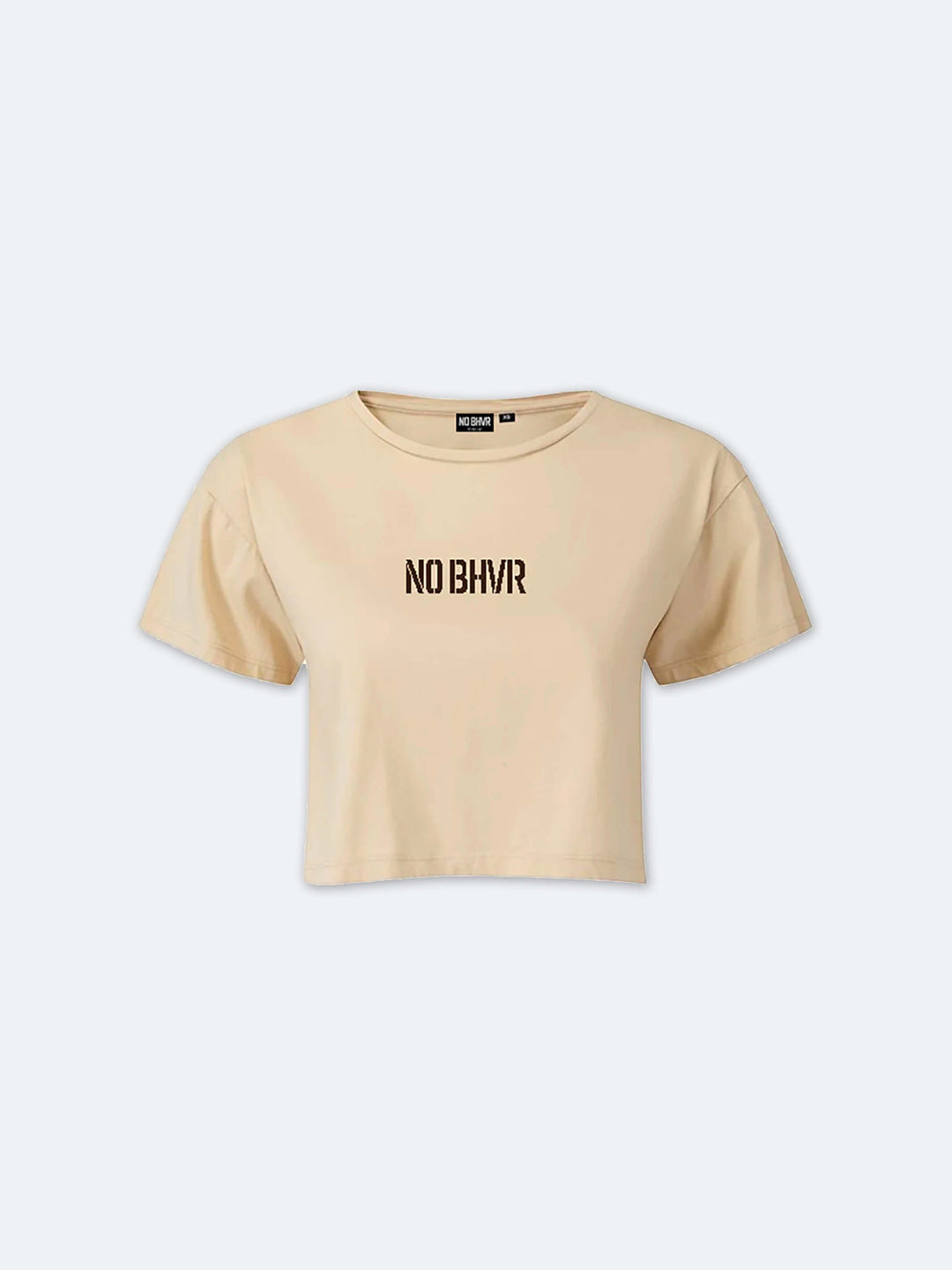 NO BHVR Cropped Tee (Nude)