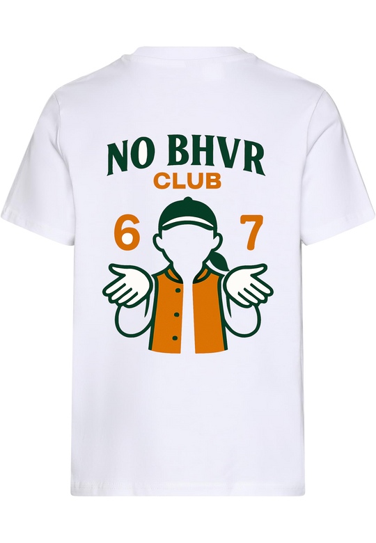 NO BHVR Club 67 Girl Adult Tee (White)