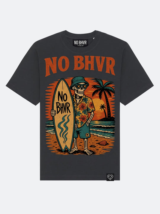 NO BHVR Skeleton Surf T-Shirt (Black) – product 1