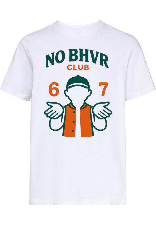 NO BHVR Club 67 Kids Tee Boy (White)