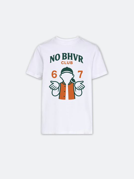 NO BHVR Club 67 Kids Tee Girl (White)