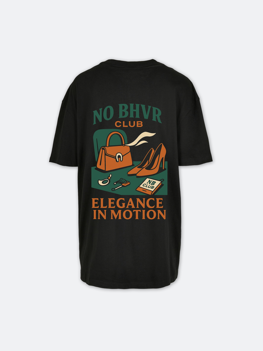 NO BHVR Club Ladies Tee - Elegance in Motion (Black)
