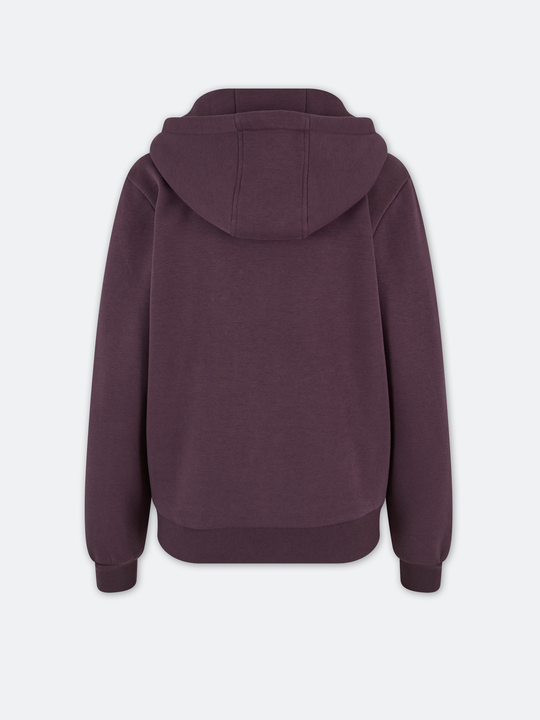 NO BHVR Club Ladies Zipped Hoodie (Plum)