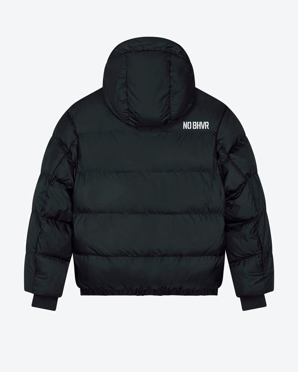 black oversized puffer jacket #colour_black-snow