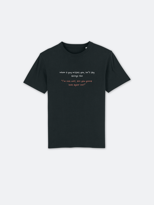 Slogan tee quote2 black