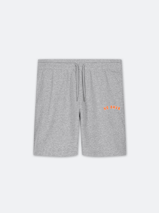 Varsity Orange Shorts (Heather Grey)