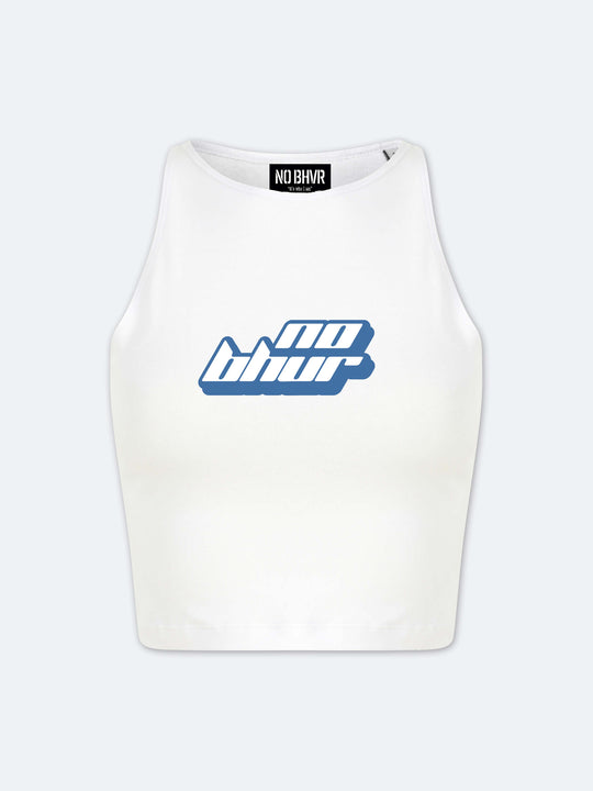 Future Blue Cropped Vest (White)